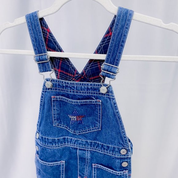 Vintage Kid’s Tommy Hilfiger Overalls Girls Throwback Retro Denim Outfit - Picture 5 of 15